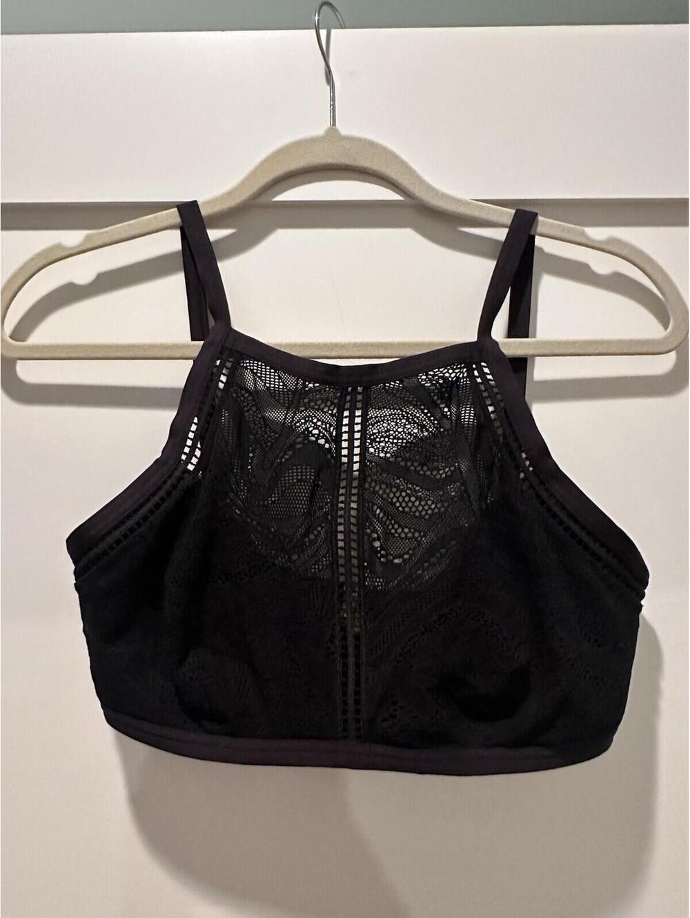 Milea Women’s Bikini Top Size 12 Black With Under Wire